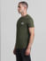 Green Cotton Crew Neck T-shirt_414430+3