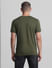 Green Cotton Crew Neck T-shirt_414430+4