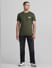 Green Cotton Crew Neck T-shirt_414430+6