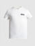 White Cotton Crew Neck T-shirt_414431+7