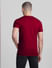Red Logo Print Crew Neck T-shirt_414433+4