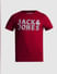 Red Logo Print Crew Neck T-shirt_414433+7
