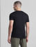 Black Logo Print Crew Neck T-shirt_414434+4