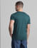 Green Logo Print Crew Neck T-shirt_414436+4