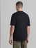 Black Contrast Pocket Oversized T-shirt_414438+4