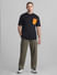 Black Contrast Pocket Oversized T-shirt_414438+6
