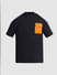 Black Contrast Pocket Oversized T-shirt_414438+7
