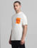 White Contrast Pocket Oversized T-shirt_414439+3