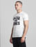 White Logo Print Crew Neck T-shirt_414443+3