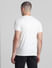 White Logo Print Crew Neck T-shirt_414443+4