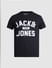 Black Logo Print Crew Neck T-shirt_414445+7