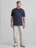 Blue Oversized Crew Neck T-shirt_414450+6