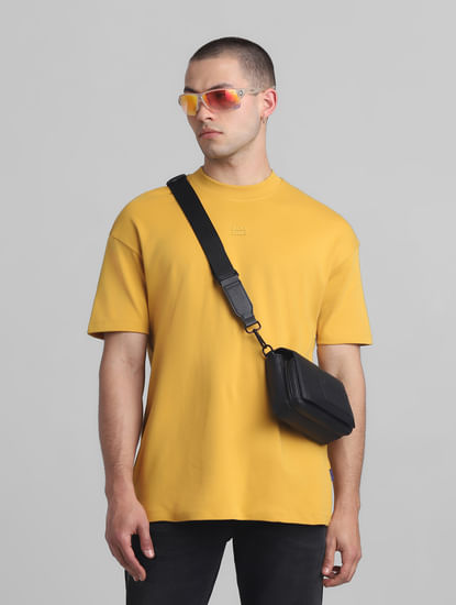 Yellow Oversized Crew Neck T-shirt