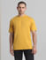 Yellow Oversized Crew Neck T-shirt_414451+2