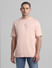 Pink Oversized Crew Neck T-shirt_414452+2