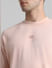Pink Oversized Crew Neck T-shirt_414452+5