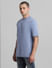 Blue Oversized Crew Neck T-shirt_414453+3