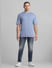 Blue Oversized Crew Neck T-shirt_414453+6
