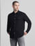 Black Full Sleeves Denim Shirt_414454+2