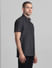Black Denim Short Sleeves Shirt_414456+3