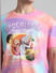 RICK & MORTY Peach Ombre Printed Oversized T-shirt_414477+5
