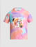 RICK & MORTY Peach Ombre Printed Oversized T-shirt_414477+7