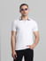 White Jacquard Polo T-shirt_414479+1
