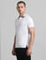 White Jacquard Polo T-shirt_414479+3