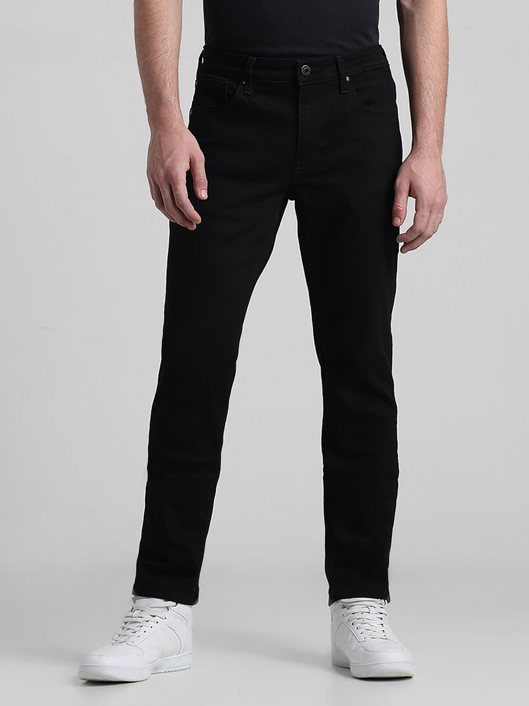 Rookies slim fit black washed jeans - G3-MJE4436 | G3fashion.com