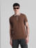 Brown Knitted Polo T-shirt_414493+1