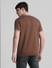 Brown Knitted Polo T-shirt_414493+4