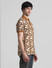 Brown Baroque Print Polo T-shirt_414498+3