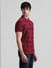 Red Logo Print Polo T-shirt_414500+3