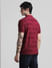 Red Logo Print Polo T-shirt_414500+4