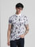 White Floral Print Polo T-shirt_414501+1