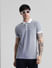 Blue Jacquard Polo T-shirt_414502+1