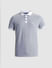 Blue Jacquard Polo T-shirt_414502+7