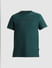 Green Text Print Crew Neck T-shirt_414505+7