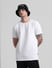 White Knitted Crew Neck T-shirt_414508+1