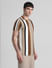 Brown Striped Knitted Polo_414509+3