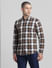 Brown Check Full Sleeves Shirt_414512+2