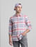 Pink Check Full Sleeves Shirt_414514+1