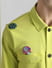 RICK & MORTY Lime Yellow Badge Detail Jacket_414515+6