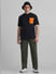 Green Mid Rise Cargo Pants_414517+6