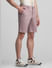 Pink Mid Rise Chino Shorts_414525+2
