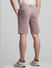 Pink Mid Rise Chino Shorts_414525+3