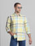 Yellow Check Full Sleeves Shirt_414528+1