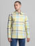 Yellow Check Full Sleeves Shirt_414528+2