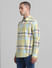 Yellow Check Full Sleeves Shirt_414528+3