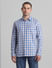 Blue Check Full Sleeves Shirt_414531+2
